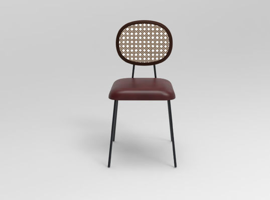 Modern Natural Rattan Side Chair with 18.5 Seat