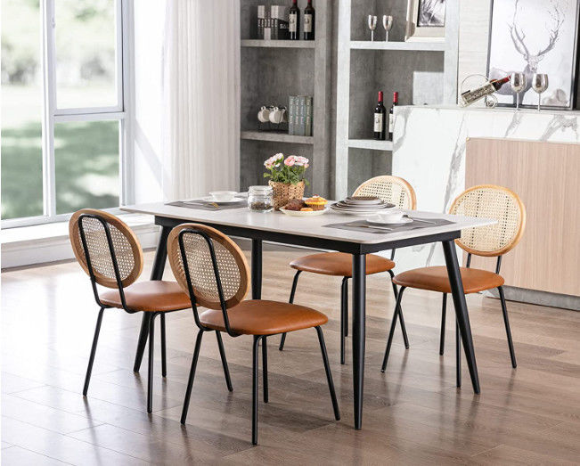 Assembly Required Wicker Seat Chair With 18.5" Seat Height